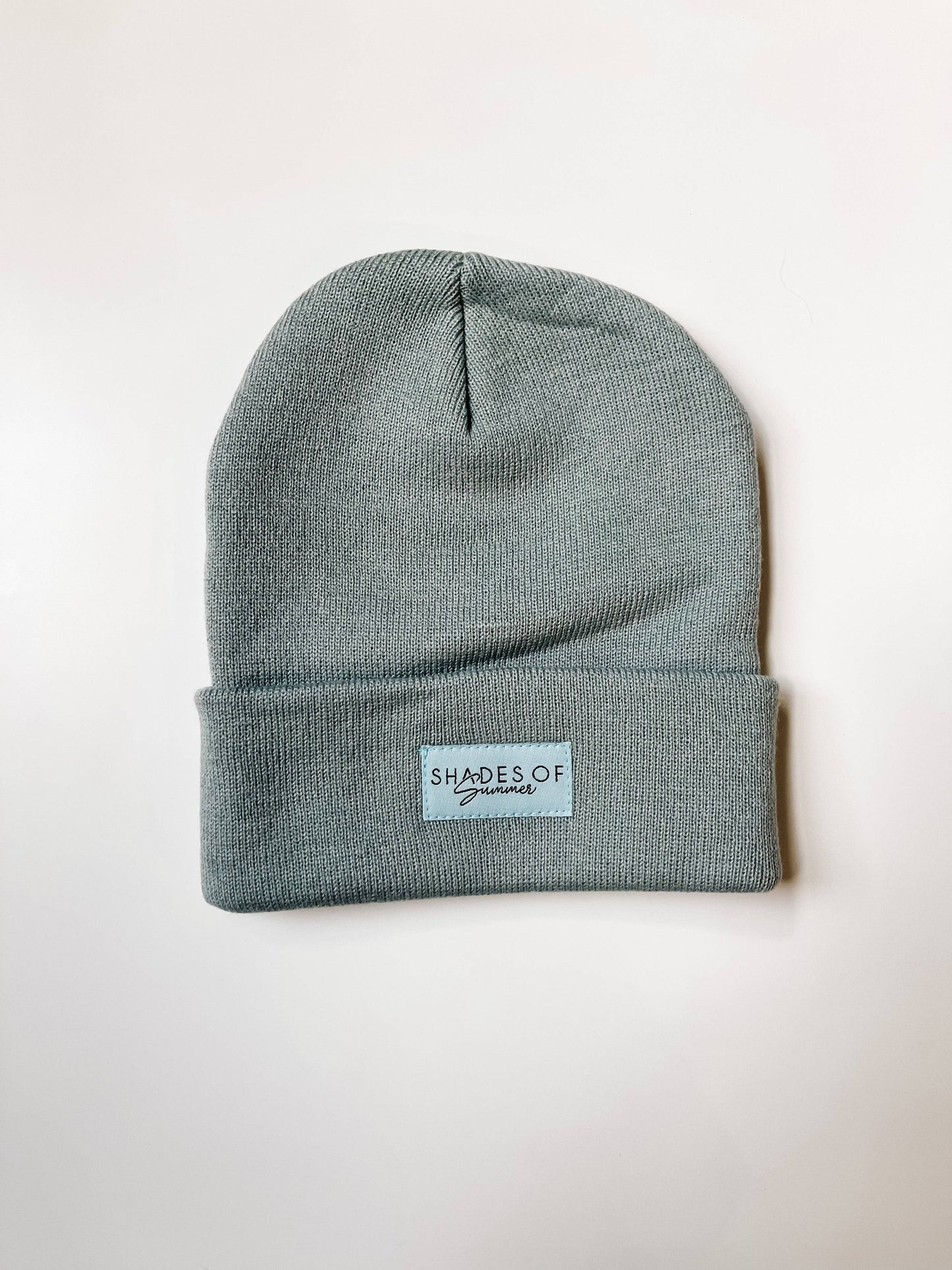 Blue Grey Beanie