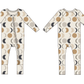 Bamboo Fold-Over Feet Zipper Sleeper  |  Ivory Moons