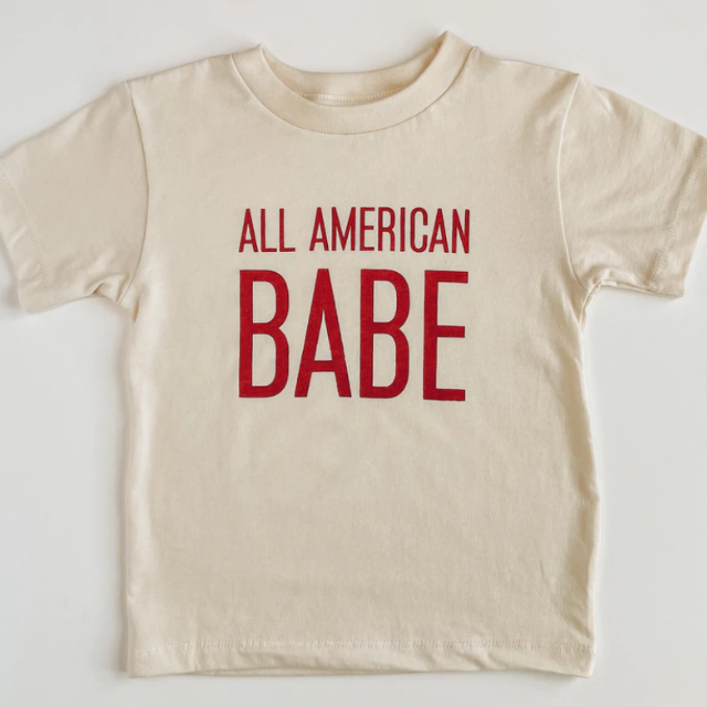 All American Babe Kids Tshirt  |  4th of July
