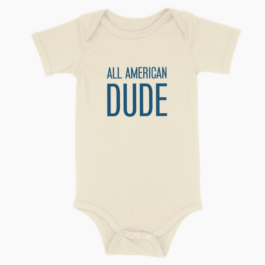 All American Dude Onesie  | 0-3 mo