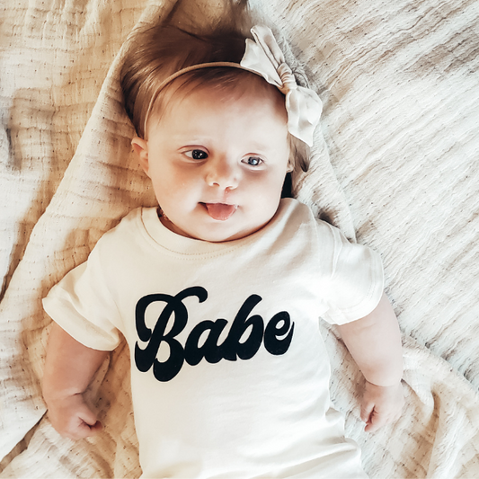 Babe Organic Short Sleeve Tee  |  3-6 mo to 4T