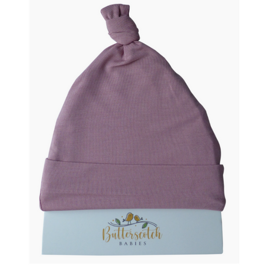 Bamboo Knot Hat  |  Mauve