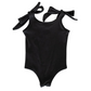 Madden Tie Shoulder Tank Leotard  |  Black