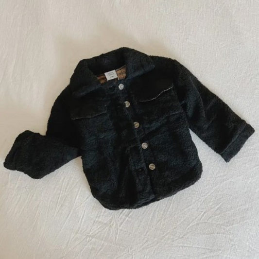 Black Teddy Shacket