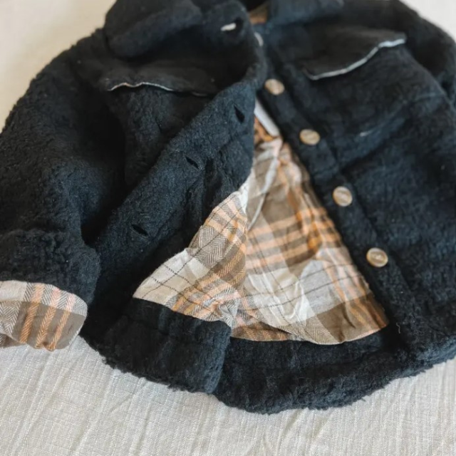 Black Teddy Shacket