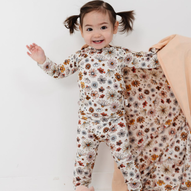 Bloom with Love Bamboo 2 Piece Lounge Set   |  12/18 mo to 4T