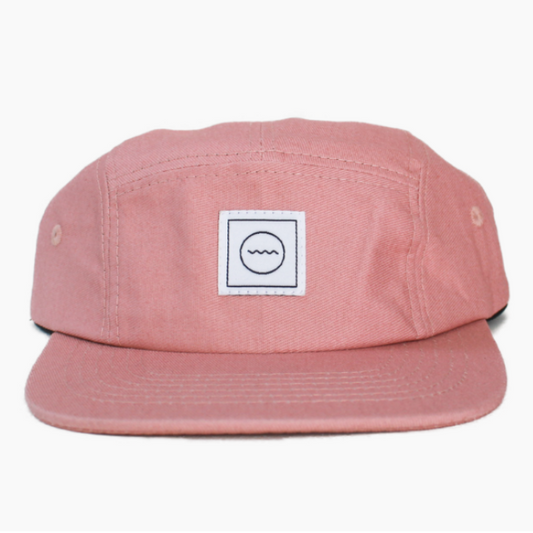 Waterproof Five-Panel Hat in Blush