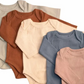 Organic Cotton Bodysuit Ribbed |  Long Sleeve