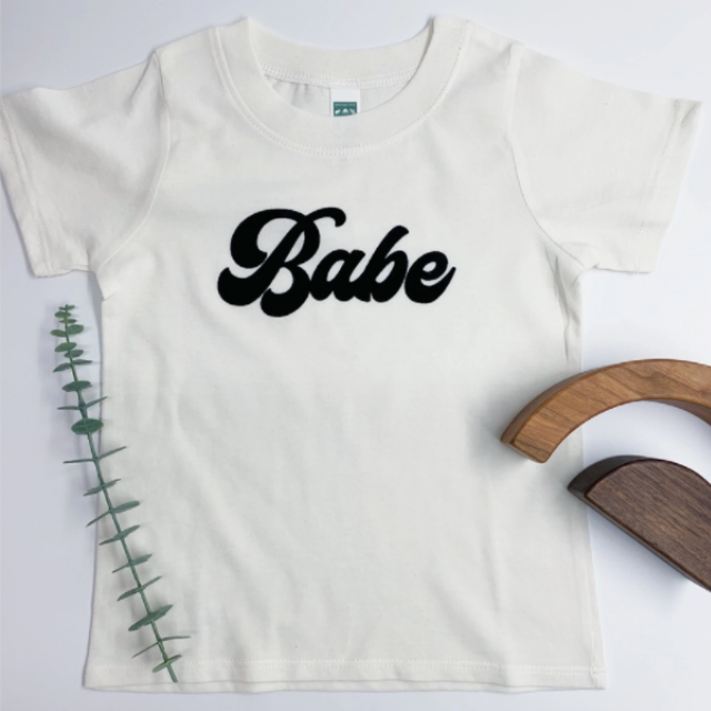 Babe Organic Short Sleeve Tee  |  3-6 mo to 4T