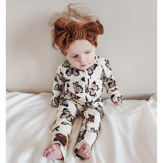 Butterfly Bamboo Sleeper  |  Neutral Butterflies