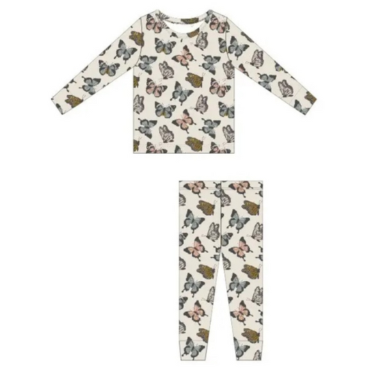 Butterfly Bamboo 2 Piece  |  Neutral Butterflies  |   2T to 4T