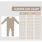 Butterfly Bamboo Sleeper  |  Neutral Butterflies
