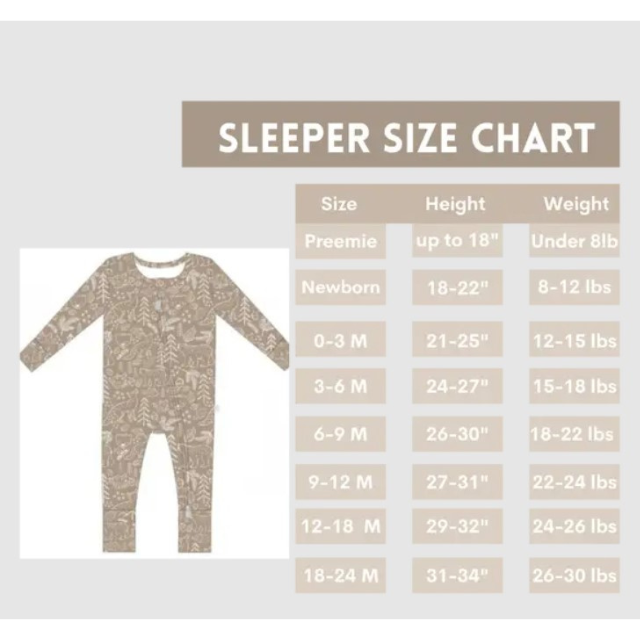Butterfly Bamboo Sleeper  |  Neutral Butterflies