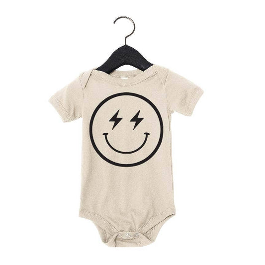 Lightning Smiley Face Bodysuit