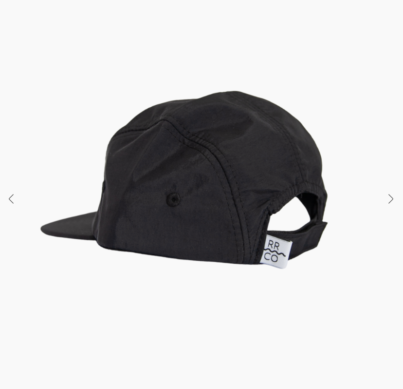 Waterproof Five-Panel Hat in Coal