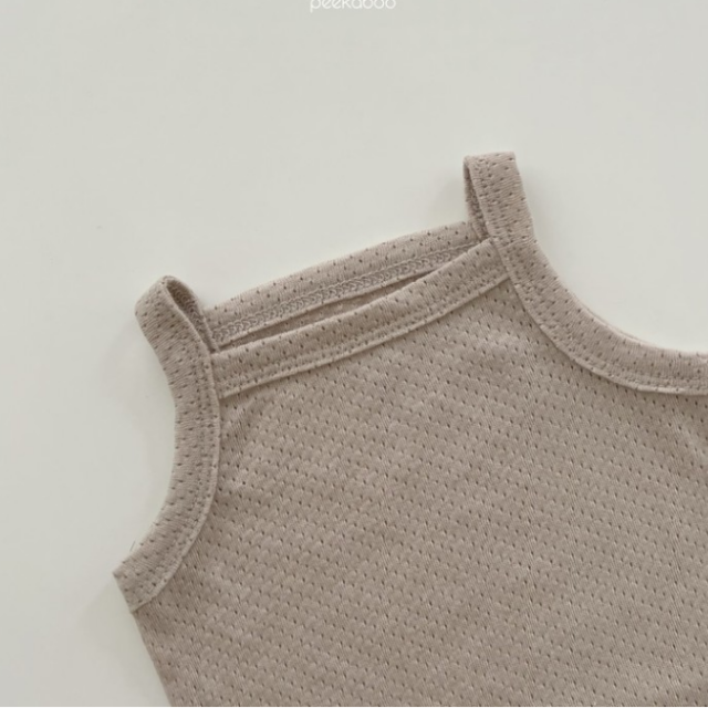 Mesh Cotton Sleeveless Onesie   |   Baby Romper