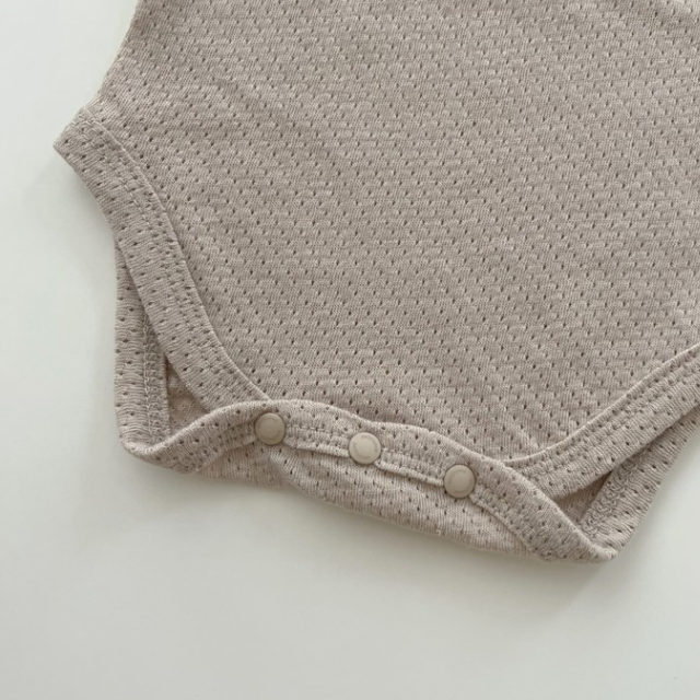 Mesh Cotton Sleeveless Onesie   |   Baby Romper