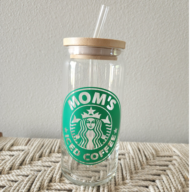 Mom's Iced Coffee  |  Glass Coffee Cup