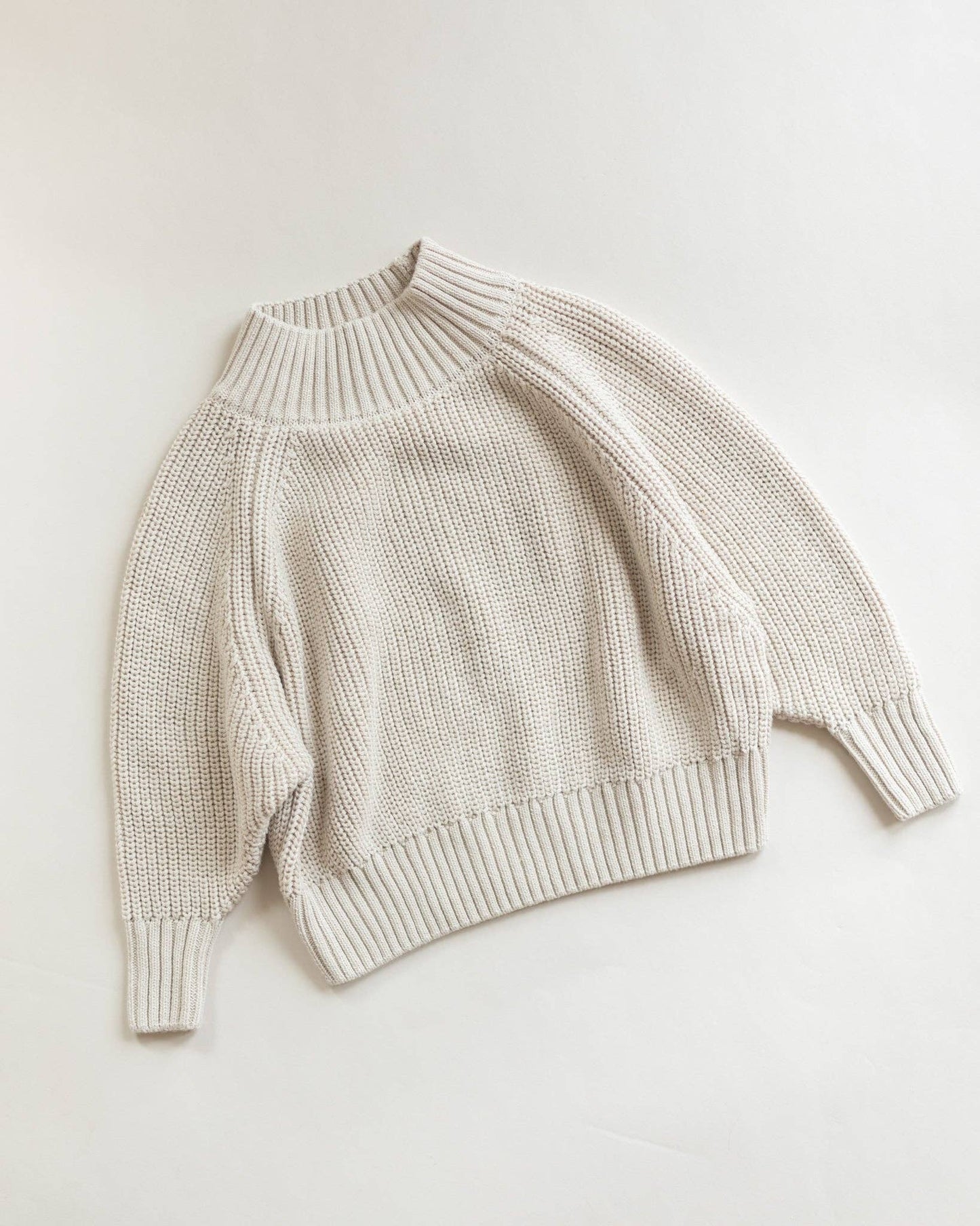 Mock Neck Knit Pullover  |  Chunky Knit Sweater