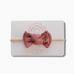 Knot Single Bow - Organic Waffle  |   Fig
