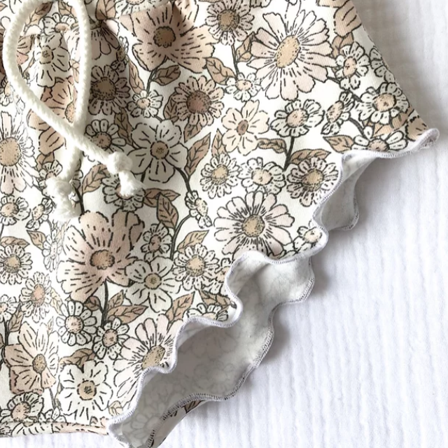 Baby Wildflower Ruffle Shorts