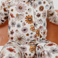Bloom with Love Bamboo Fold-over zip sleeper  |  NB to 18/24 mo