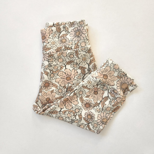 Wild Flower Jersey Leggings  |  0-3 mo - 18/24 mo