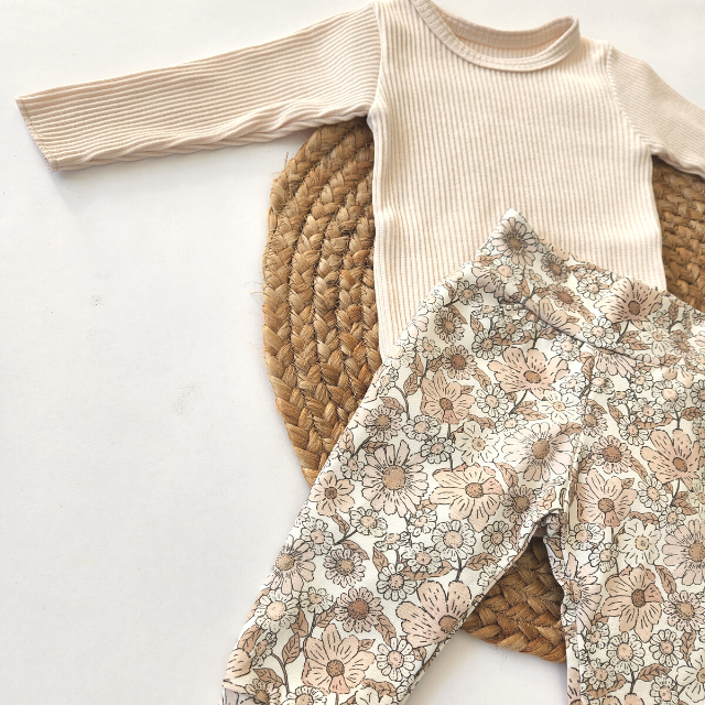 Wild Flower Jersey Leggings  |  0-3 mo - 18/24 mo