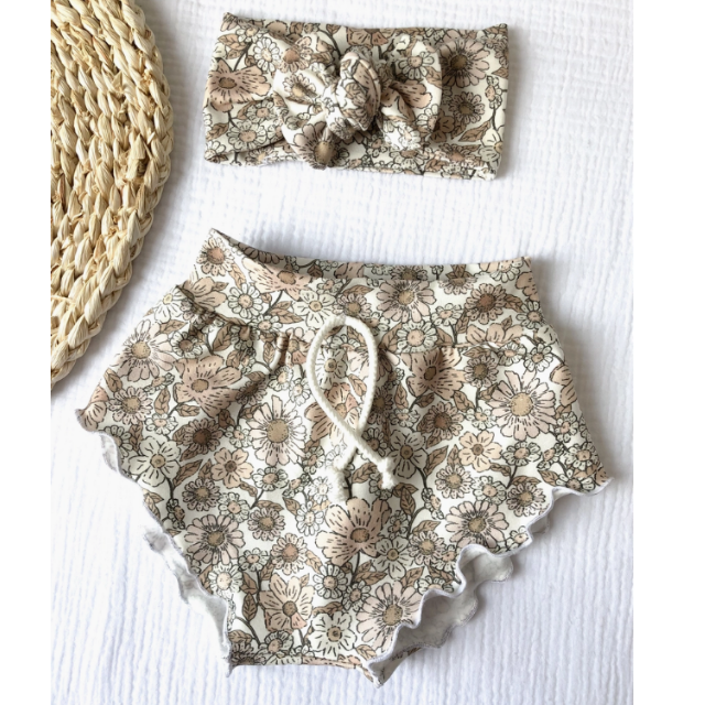 Baby Wildflower Ruffle Shorts