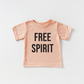 Free Spirit Tee  |  Toddler Tshirt  | Peach