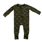 Bamboo Zipper Romper  |  Green Arrow  |  NB