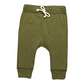 Organic Cotton Joggers   |   Olive Green  |  3-6 mo