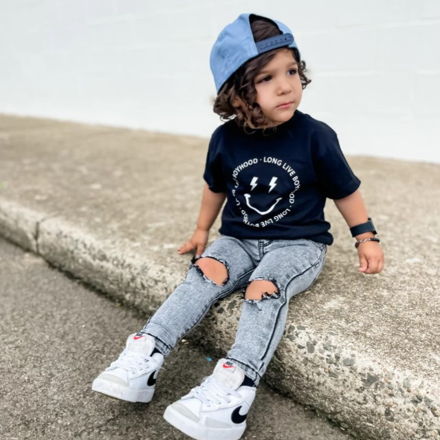 Long Live Boyhood |  Black Kids Tee  |  Toddler T-shirt