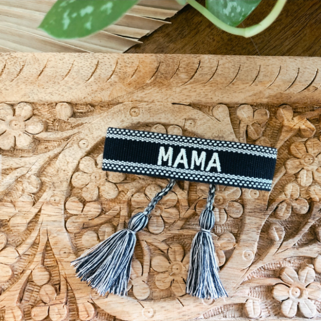 Mama Embroidered Friendship Bracelet  |  Mama Gift