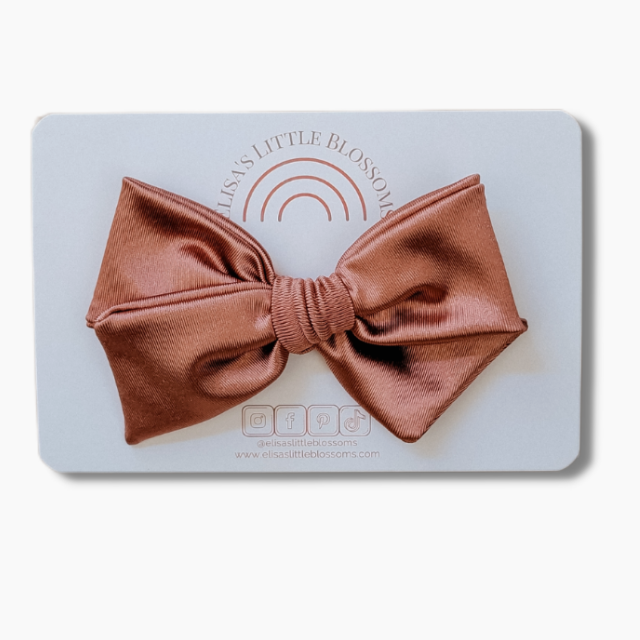 Handtied Satin Bow  |   Mauve