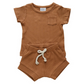 Rust Organic Cotton Ribbed Set  |  0-3 mo to 4T