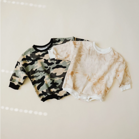Sweatshirt Romper  |   Bubble Romper