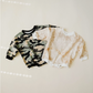 Sweatshirt Romper  |   Tan Stripe