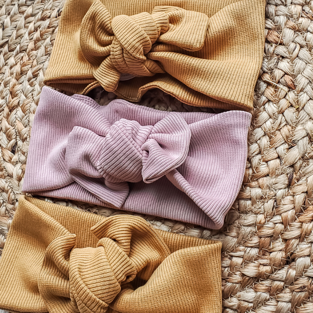 Headband Bow  |  Ribbed Jersey