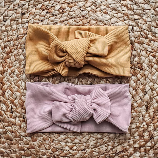Headband Bow  |  Ribbed Jersey