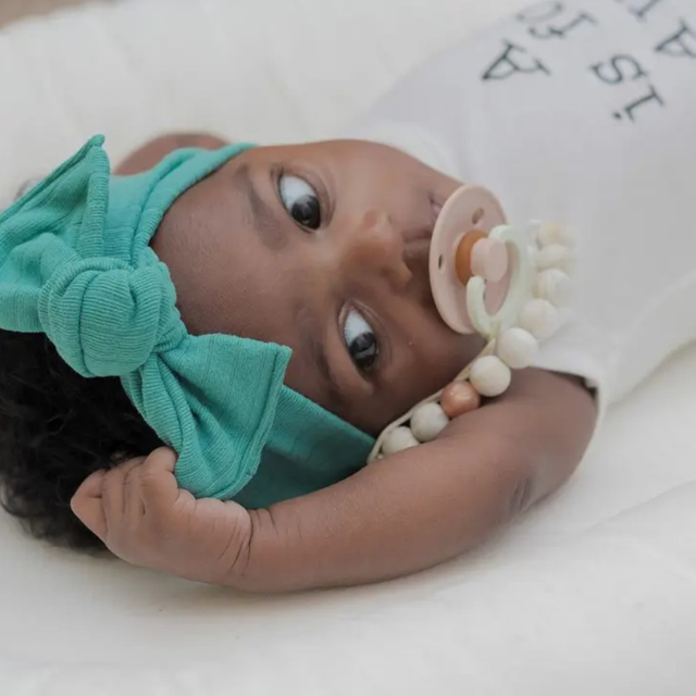 Tie-on Headwrap  |  Teal Brushed Ribbed