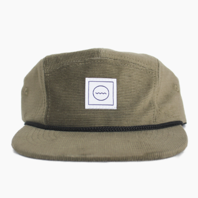 Corduroy 5 Panel Hat  |  Olive