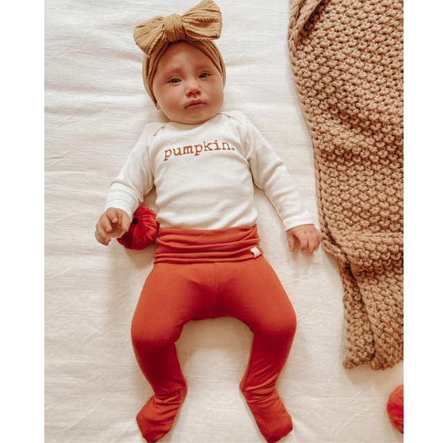 Rust Bamboo Leggings   |   Baby & Toddler Leggings