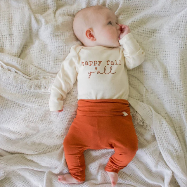 Rust Bamboo Leggings   |   Baby & Toddler Leggings
