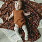 Ribbed Bubble Onesie  |  Rust  |  12-18 mo