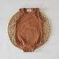 Ribbed Bubble Onesie  |  Rust  |  12-18 mo