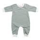French Terry Romper   |   Sage Stripe