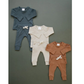 Rust Organic Cotton Ribbed Pocket Set  |  0/3, 3/6, 6/12