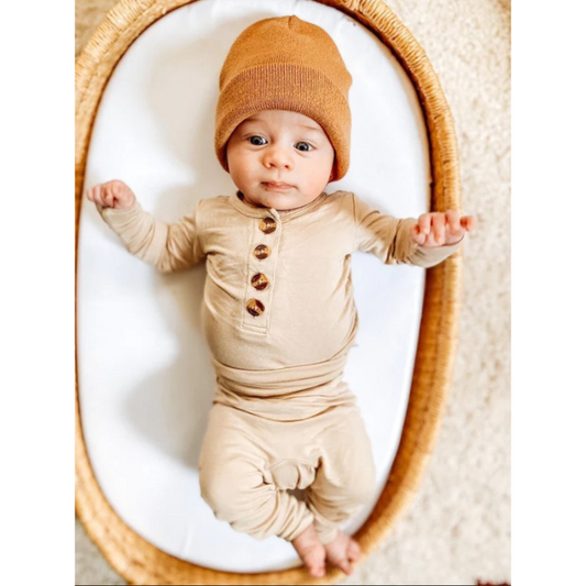 Two-Piece Lounge Set - Tan  |  6/12 mo