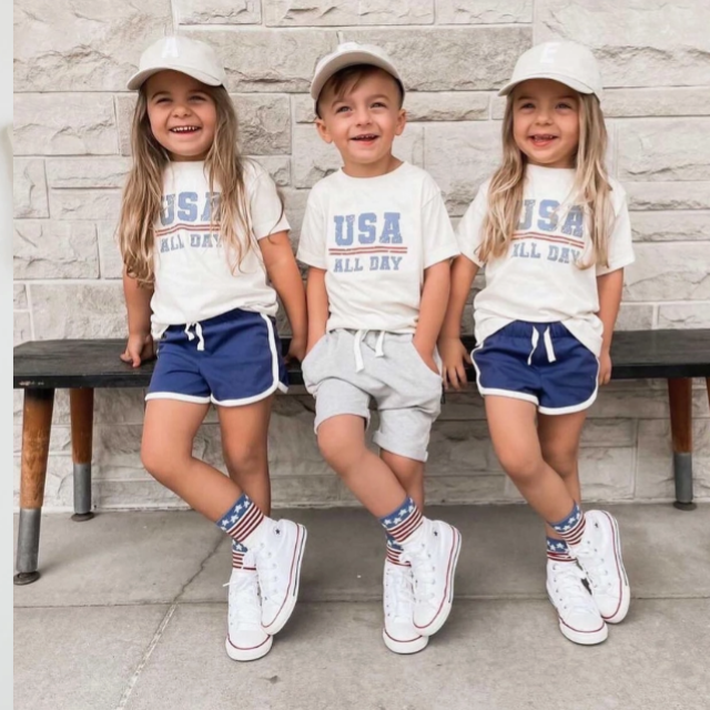 USA All Day Kids Tshirt  |  6-12 mo to 4T